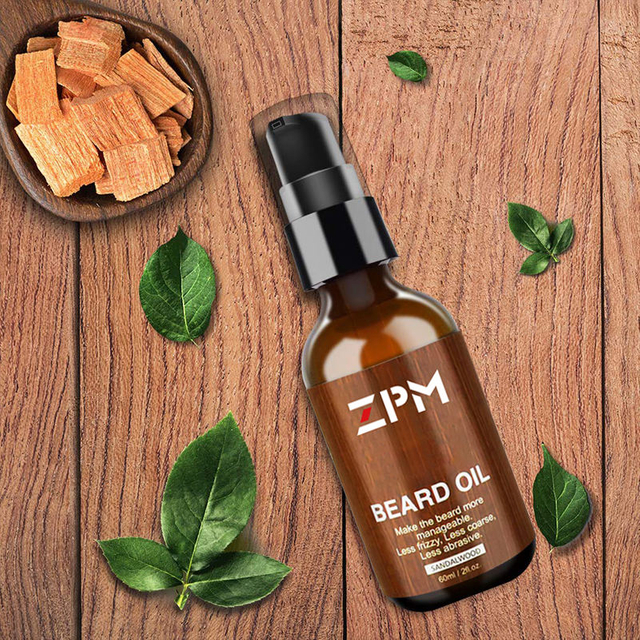 Sandalwood Mustaches Jojoba Men Beard Growth Oil Premium 100% Natural Beard Conditioner Oil