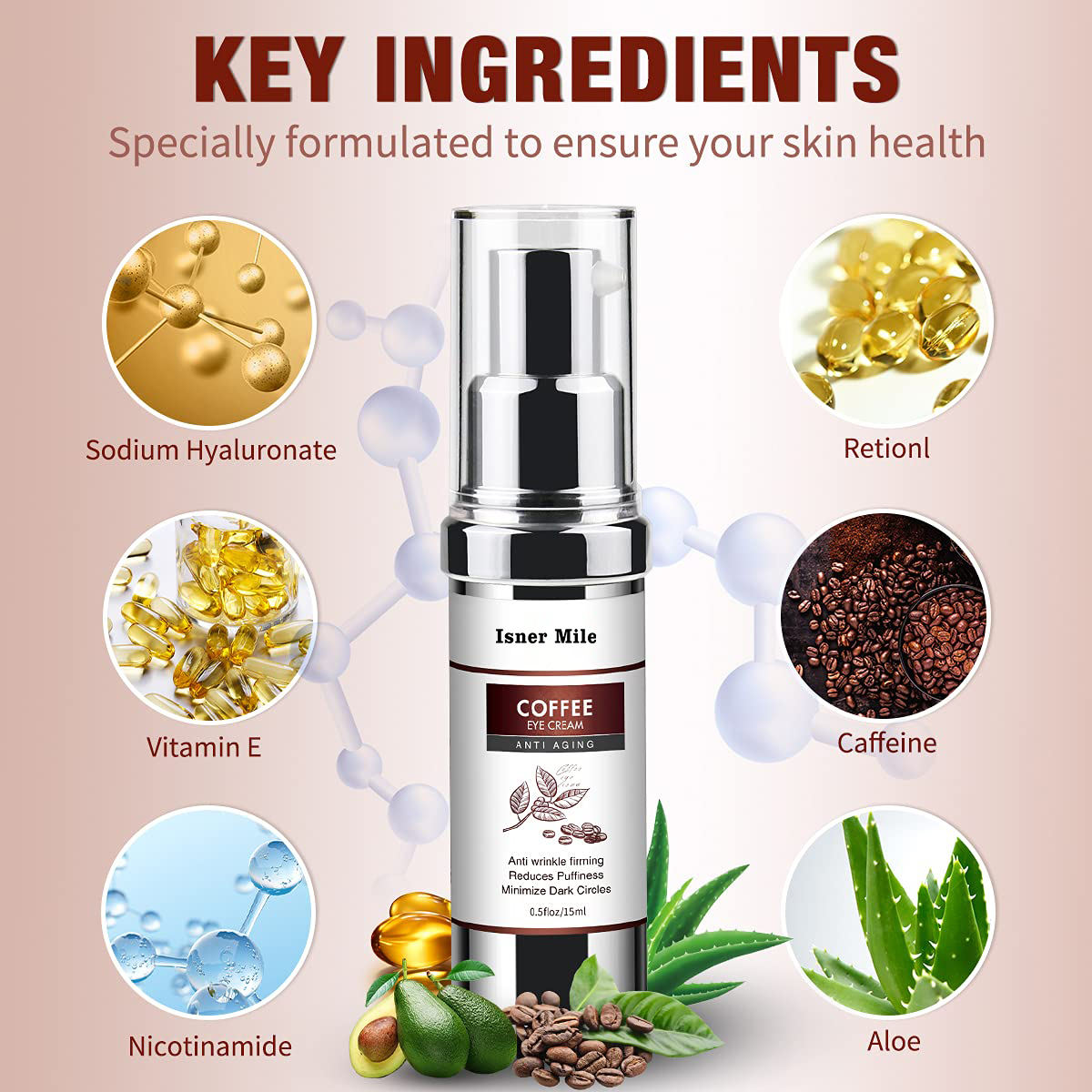 Vegan Anti Aging Anti Wrinkle Freckle Eye Bag Best Spot Remover Dark Circle Eye Cream
