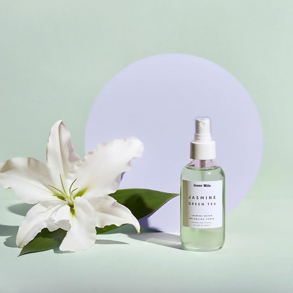 Isner Mile OEM/ODM Private Label Organic Jasmine Green Teal Control Face Toner Spray