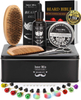 Isner Mile Beard Kit for Men Grooming & Trimming Tool Complete Set with Oil Balm Scissors Balm Comb Brush