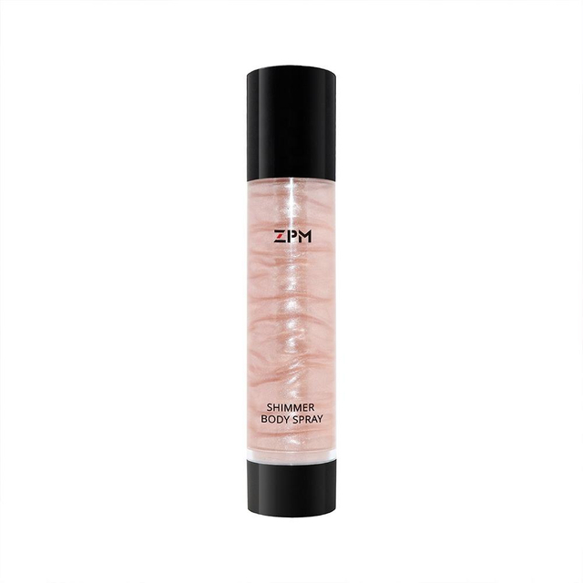 ZPM OEM/ODM Private Label Pink Glitter Face Mist Highlighter Shimmer Body Glowing Spray