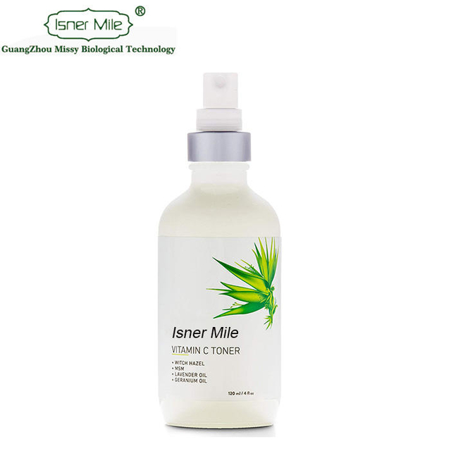 Isner Mile OEM/ODM Private Label Natural Vitamin C Anti Aging Face Spray Skin Treatment Facial Toner