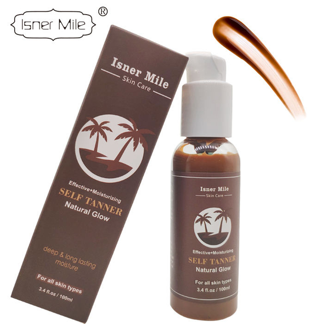 Organic Natural Dark Self Tanner Sunless Bronzer Body Tanning Lotion