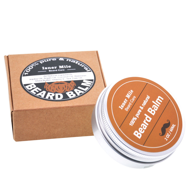 Customized Organic Scented Beard Balm Wax Sandalwood Men Beard Products
