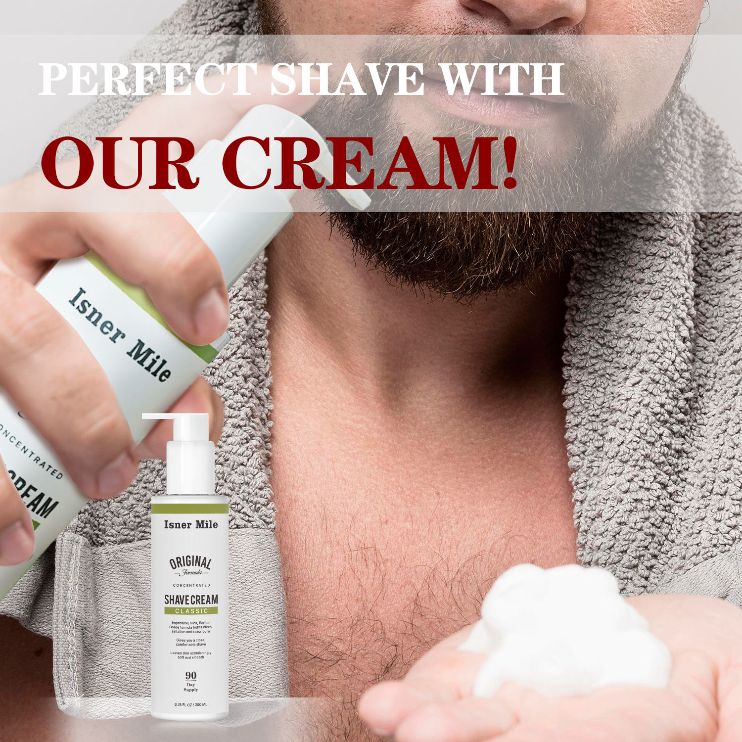 OEM Formula Natural Organic Shaving Cream for Sensitive Skins for Good Styling Shaving cream