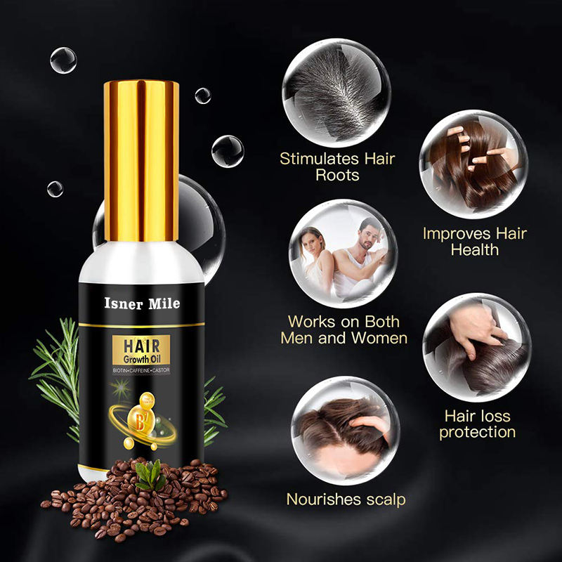 Private Label Organic Argan Oil Strenthening Repair Blueberry Extract Hair Growth Oil Serum