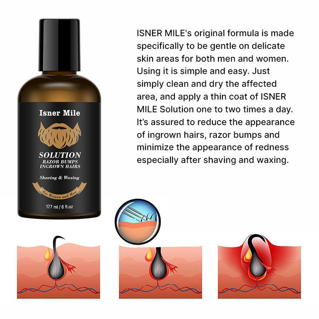 Vegan private label hair loss treatment liquid fast hair ingrown oil drops shaving products