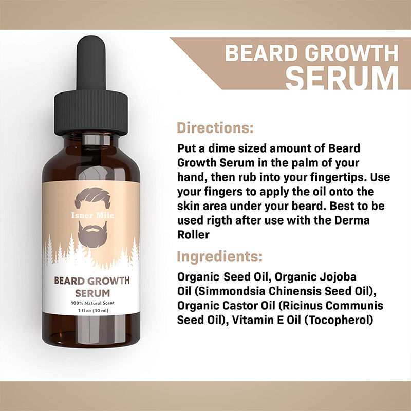 Wholesale Private Label Bread Oil Men Growth Pure 100% Natural Organic Beard Oil bread growth