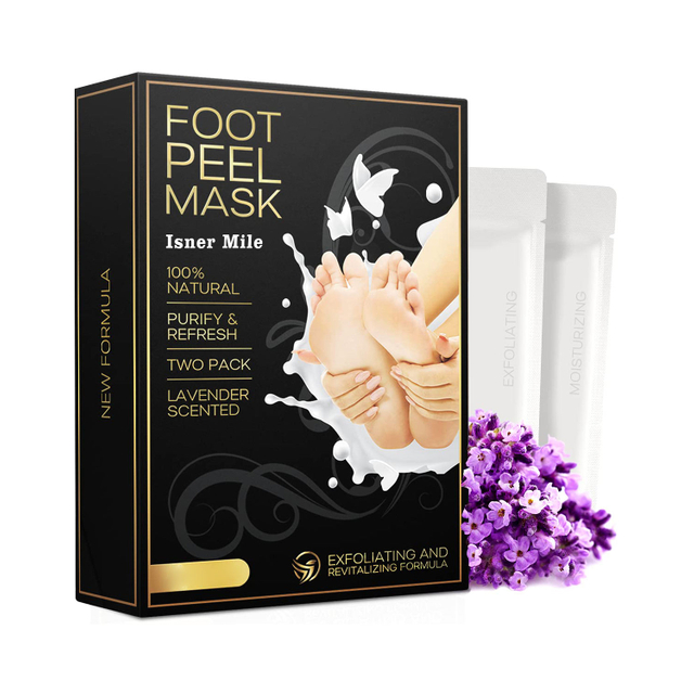 Exfoliating Cracked Dead Skin Calluses Revitalizing Lavender Booties Soft Sheet Foot Peel Mask Socks