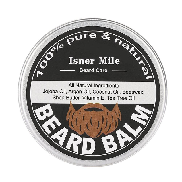 Isner Mile OEM/ODM Private Label Beard Care Mens Beard Grooming Balm Mustache Moisturizing Wax