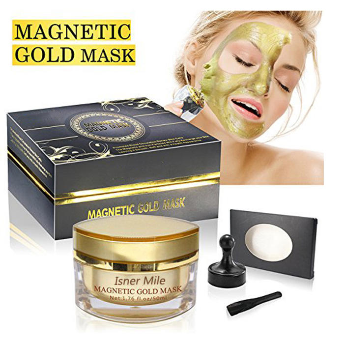 OEM Magnet Mask Gold Luster Magnetic Face Mask Mineral-Rich Anti-stress Moisturizing Anti-aging Pore Cleansing 50 ml