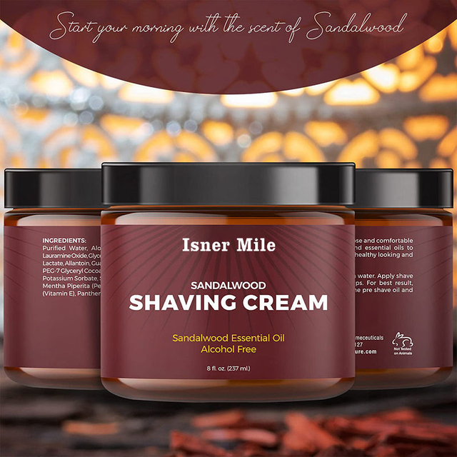 Organic Natural Men Shave Soap Foam For Face Skincare Beard Shaving Cream