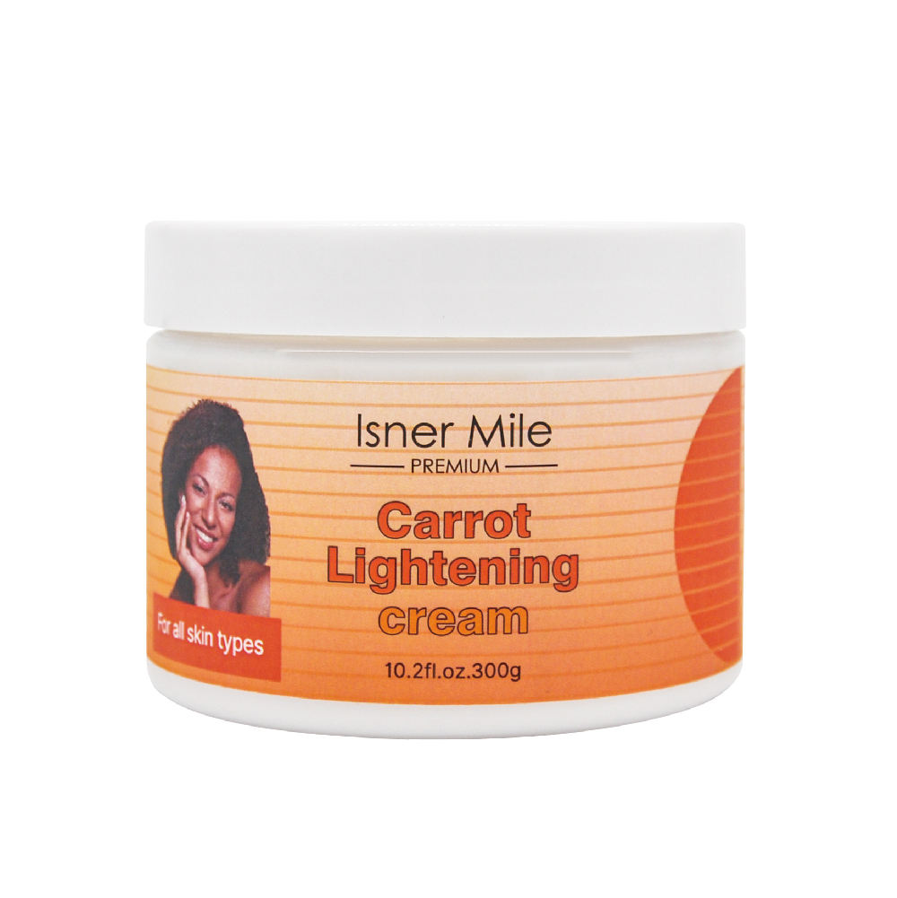 Isner Mile Moisturizing Best Carrot Oil Whitening Skin Lightening Beauty Body Cream for Black Skin