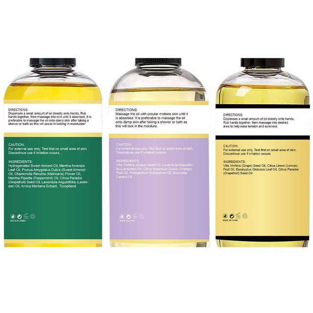 Anti-Cellulite Soreness Muscle Lavender Relaxation Oils Massage Spa Massage Oil Gift Set