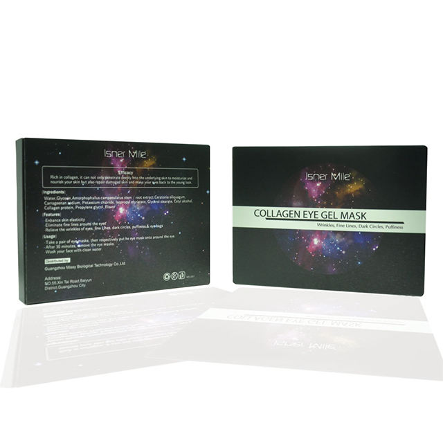 [MISSY] OEM/ODM Private Label 10pairs/Box Collagen Eye Gel Mask 24K Gold Crystal Eye Careb Gel Patch Mask