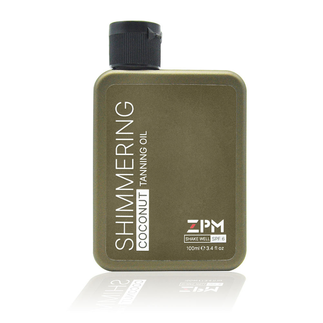 ZPM Private Label SPF6 Skin Tan Accelerator Sun Coconut Shimmering Tanning Oil