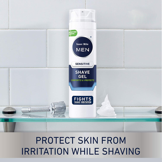 OEM/ODM Organic Men's Shaving Cream Beard Care Protects Sensitive Skin From Shave Men White Shaving Gel