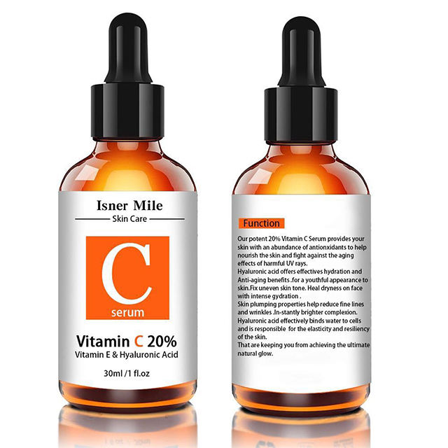 Skin Care Lightening Anti Wrinkle Hyaluronic Acid Vitamin C Serum