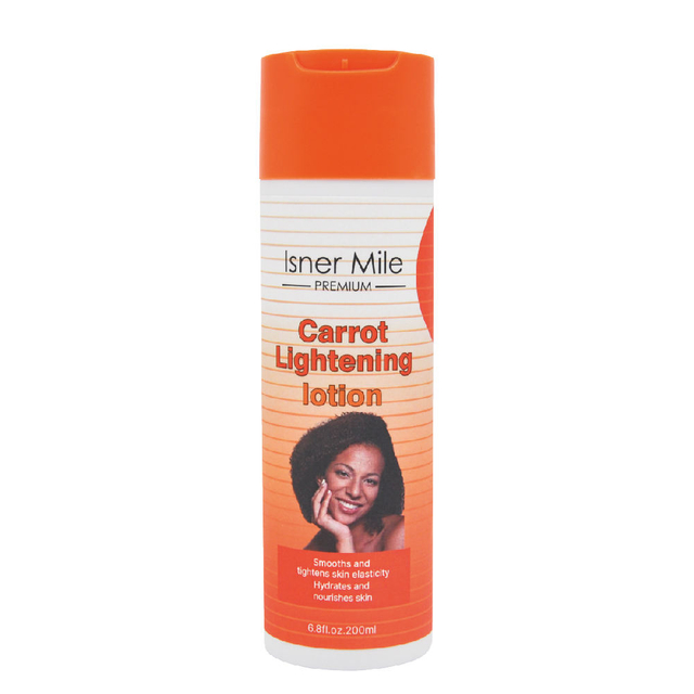 OEM/ODM Organic Carrot Oil Lightening Body Lotion Skinb Brightening Whitening lotions for Black Skin
