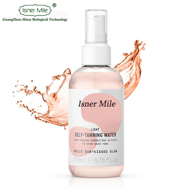 ODM/OEM Private label Bronze Self Tanning Water & Spray Light Medium Dark Tanner Best Sunless Water