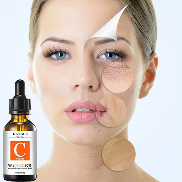 Naturals Vitamin C Serum for Face Anti-Aging Natural Hyaluronic Acid Skin Care Daily Use Yes Serum 30ML