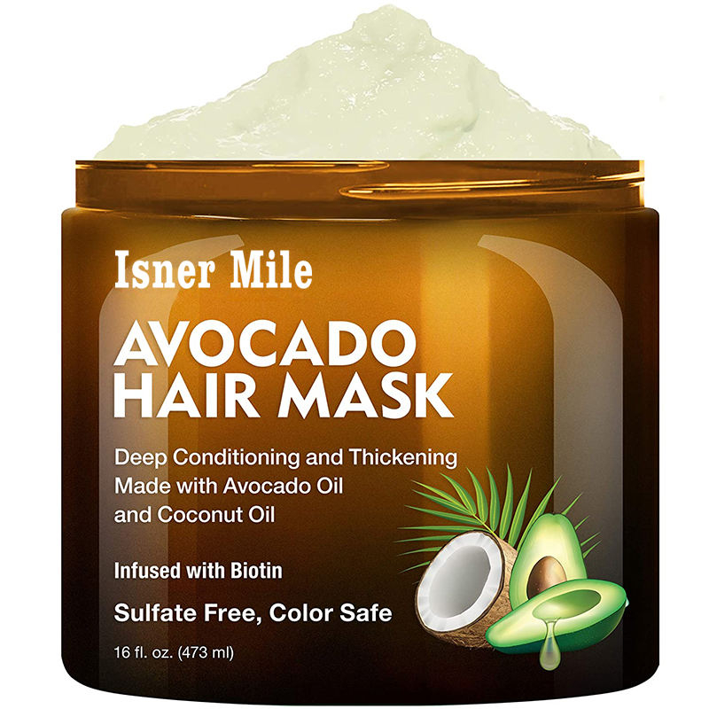 Customized logo professional keratin hair care balance avacado hair mask