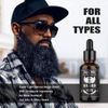 100% Natural Beard Growth Oil Mens Gift Set Castor Oil Serum Conditioner Grooming Kit