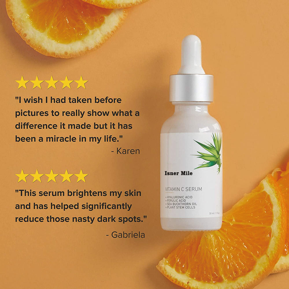Isner Mile OEM/ODM Private Label Natural Pure Hyaluronic Acid Vit E Anti Wrinkle Restore Boost Collagen Serum for Face