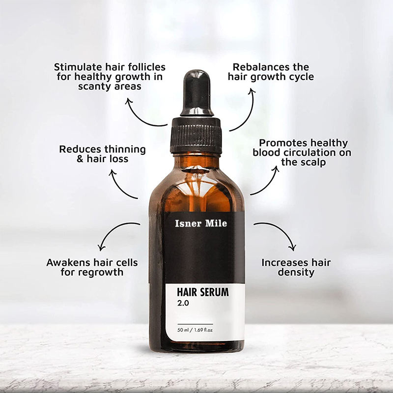 Vegan Natural Hair Growth Serum Reduce Thinning and Hair Loss serum capilia longa