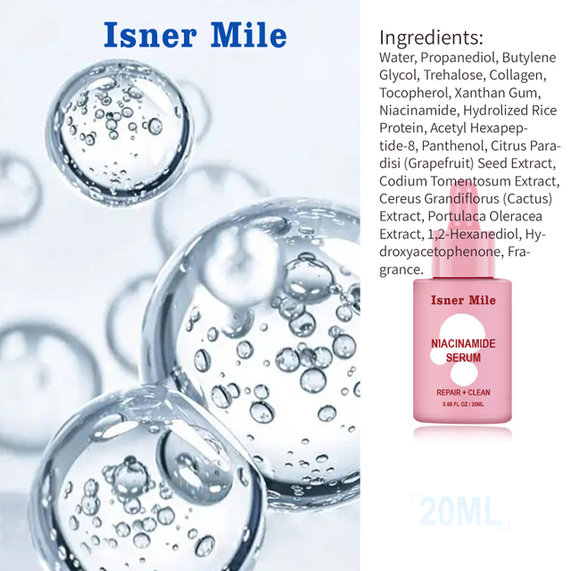 Organic Natural Moisturizing OEM Custom Niacinamide Whitening Anti Aging Skin Care Face Serum