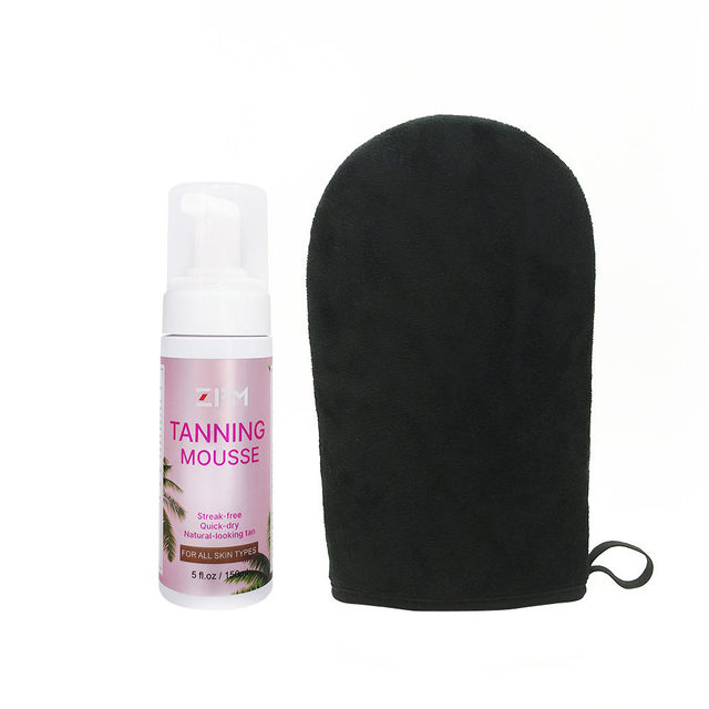 OEM/ODM Private Label Natural Sunless Instant Foam Fake Tan Ultra Dark Tanning Mousse Tan Solution set
