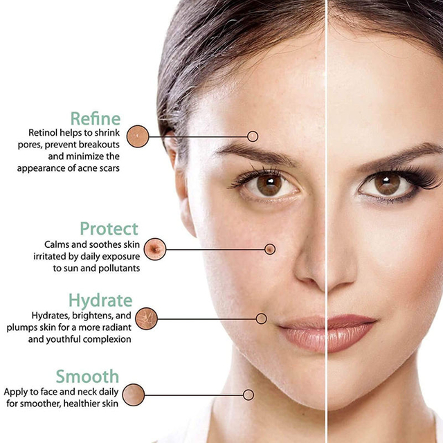 Private Label Best Skin Moisturizing Anti Aging Reduces Wrinkles Organic Retinol Serum