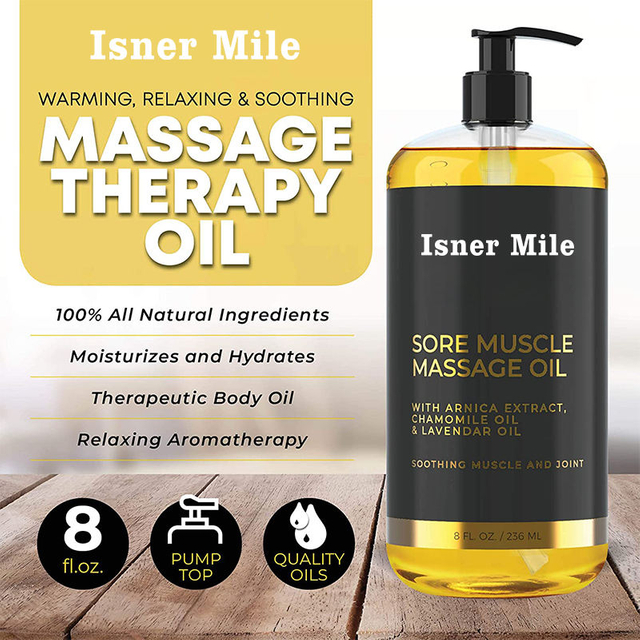 Couples Warm Relaxing Soothing Blend Oils Spa Arnica Sore Muscle Massage Oil