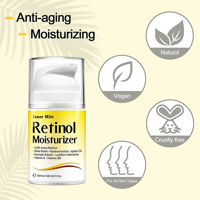 Organic anti-aging gentle moisturizing face creams facial retinol cream