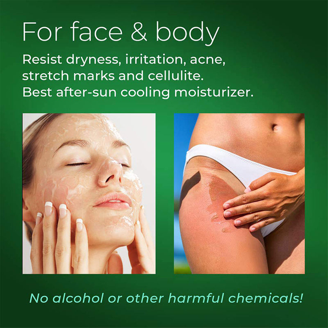 Soothing Moisturizing Aloe Vera Gel Pure Aloe Gel For Face Body After Sun Care