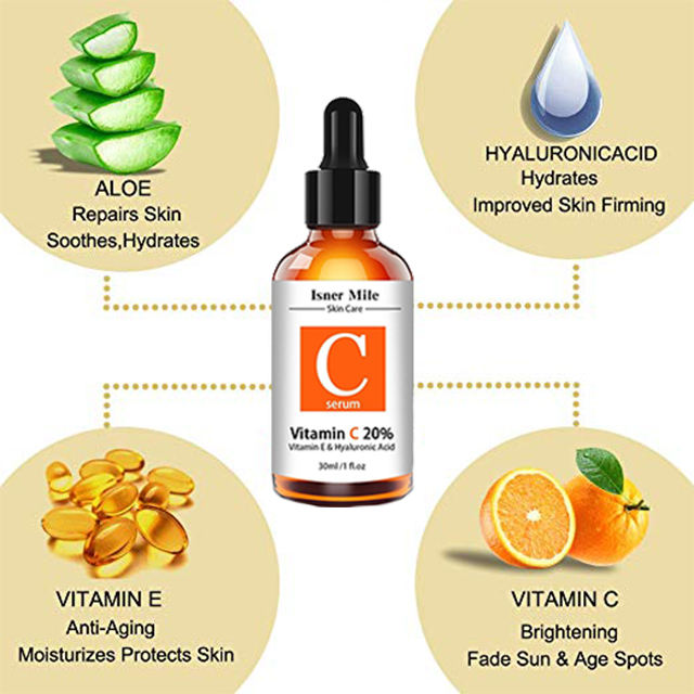 Skin Care Lightening Anti Wrinkle Hyaluronic Acid Vitamin C Serum