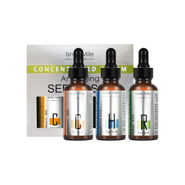 Anti Aging 20% Vitamin C 2.5% Retinol Serum Set Skin Care Serum
