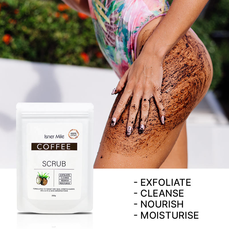 OEM ODM Private Label Skin Whitening Body Exfoliating Coconut Coffee Scrub