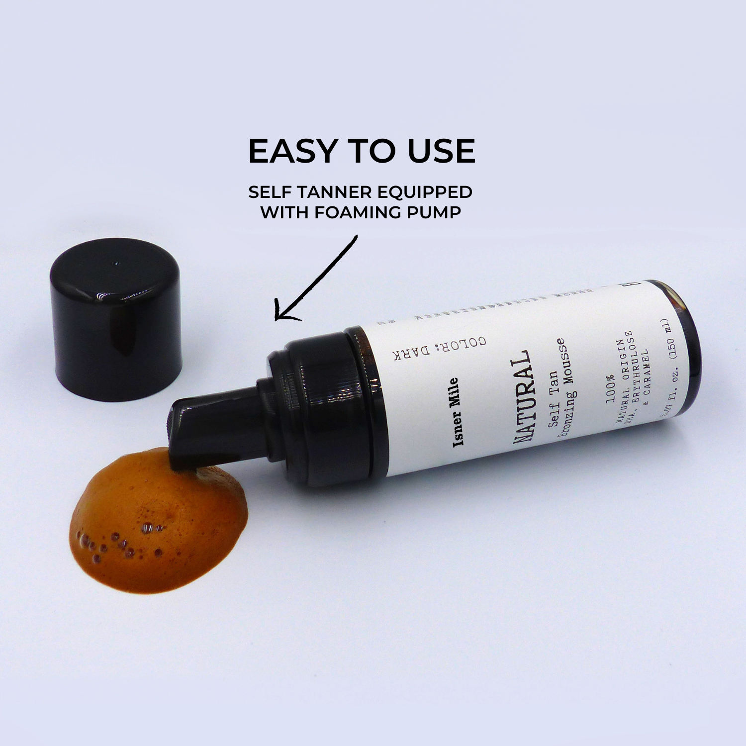 OEM/ODM Private Label Organic Natural Sunless Fake Tan Form Dark Body Self Tanner Tanning Mousse