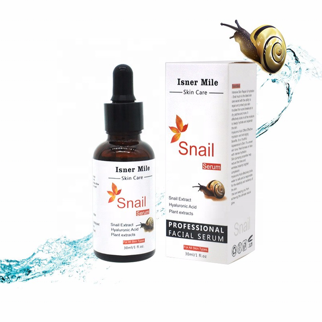 Isner Mile OEM/ODM Private Label Anti-Aging 100% Natural Snail Serum