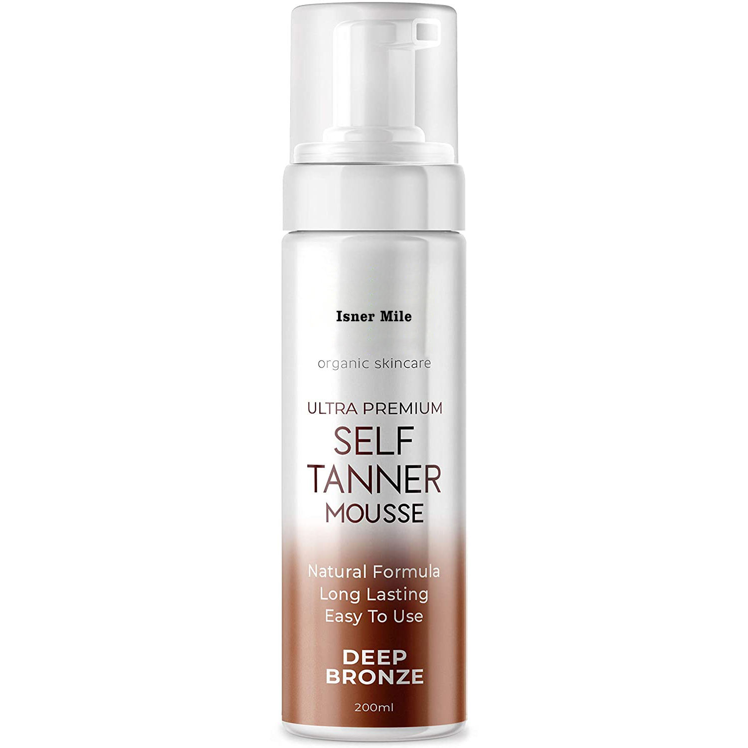 Organic Sunless Taner Darker Bronzer Tan Foam Skin Body Deep Self Tanner Tanning Mousse