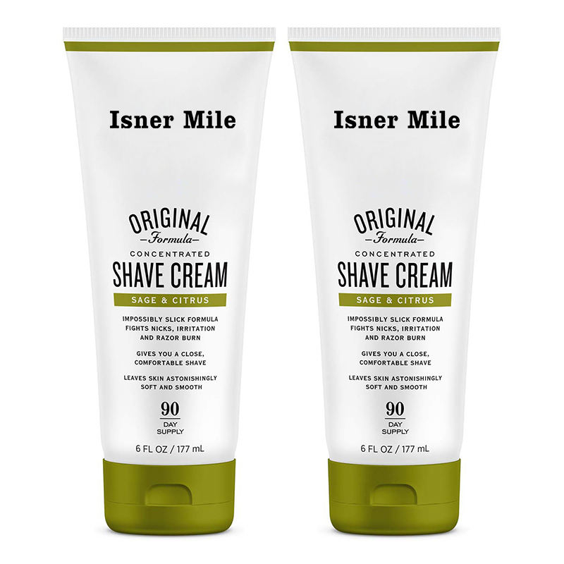 Organic Beard Care Shaving Cream Skin Hair Soft Foam Cleanser Original Formula Sage Citrus Shave Gel For Men