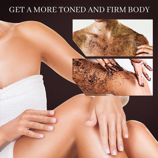 Natural Extract Vegan Bath Organic Cleansing Whitening Exfoliating Body coffee scrub