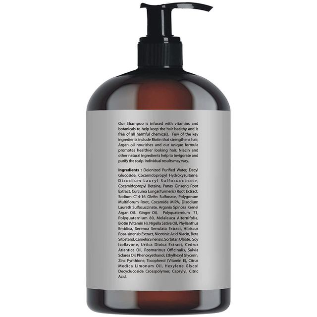 Nourishing Anti Hair Loss Shampoo Biotin Hair Growth Serum Oil Keratin Shampoo And Conditioner Set