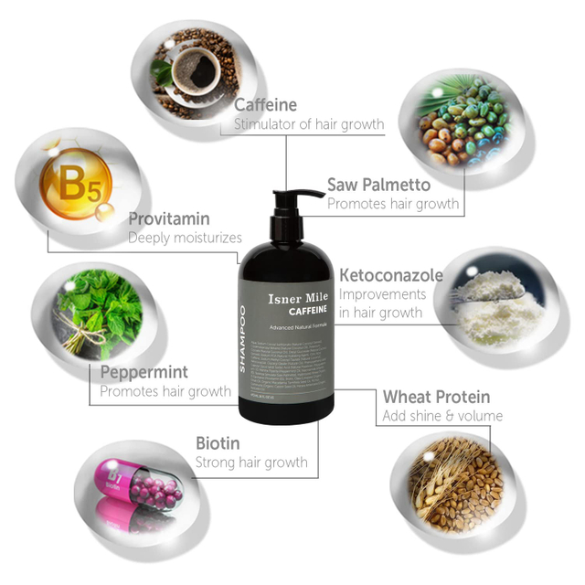 Private Label Hair Growth Anti loss Moisturizing And Repair Hair Herbal Biotin Shampoo For Men