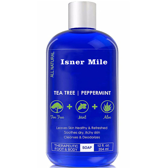 Private Label Tea Tree Body Wash Organic Exfoliating Deep Cleaning Soothes Deodorizes Bodywash Shower Gel Wholesale