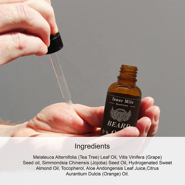 Men 100% Natural Beard Care Oil Balm Gift Set Beard Grooming Kit