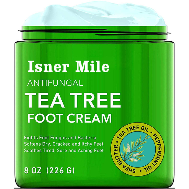 Own brand foot cream natural tea tree oil foot care repair glycerin mint foot cream