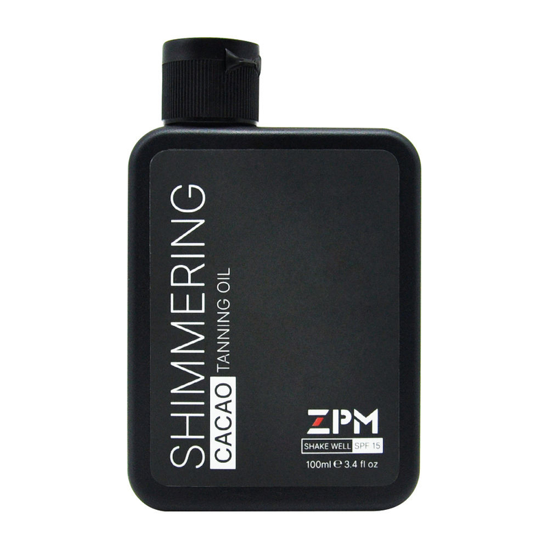 STOCK ZPM Cacao Shimmering Tanning Oil SPF15 Glow Sun Tan Body Oil