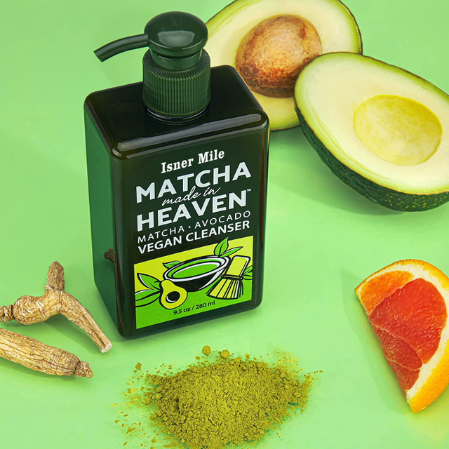 Green Tea Vegan Face Care Gel Cleanser Clears Pores Treats Acne Reduces Pore Facial Wash